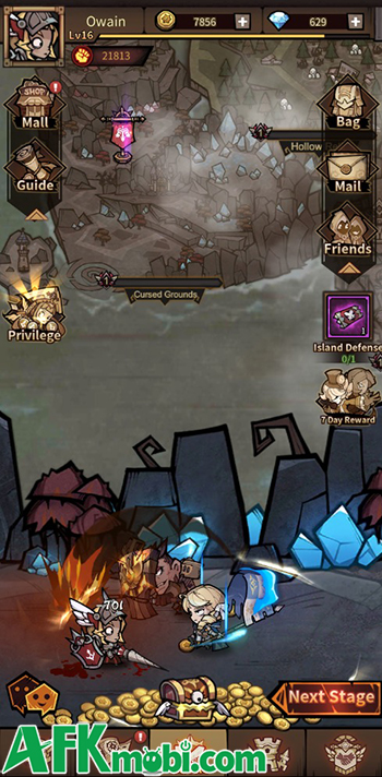 Dẫn dắt các anh hùng chống lại thế lực ác ma trong game Auto Heroes Strategy 3