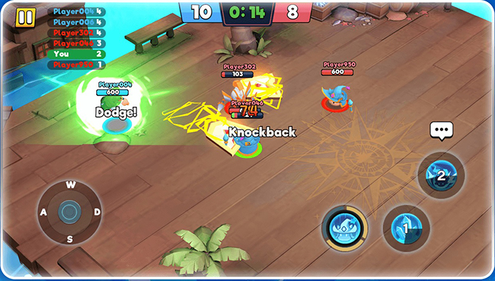 Brawl Blitz: 3v3 Arena cho các game thủ điều khiển anh hùng slime chiến đấu với nhau 2