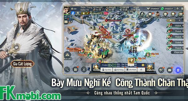 Siêu phẩm SLG sắp ra mắt Tam Quốc: Chiến Địa Vô Cương là một bản giao hưởng chiến thuật afkmobi cacdiemdacsaccuatamquocchiendiavocuong 1jpg