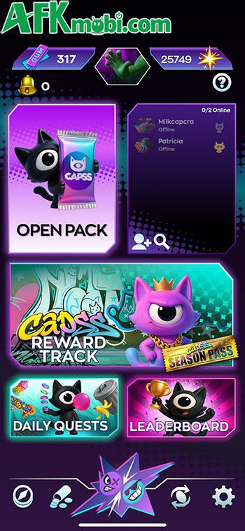 Thể hiện kỹ năng đập nắp trong những trận đấu trực tuyến tại game Caps Slam 1