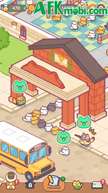 Quản lý trường học dành cho những bé mèo trong game Cat School: Idle Cute Tycoon 0