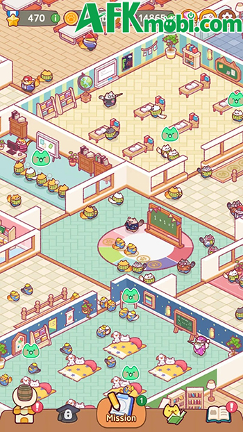 Quản lý trường học dành cho những bé mèo trong game Cat School: Idle Cute Tycoon 4