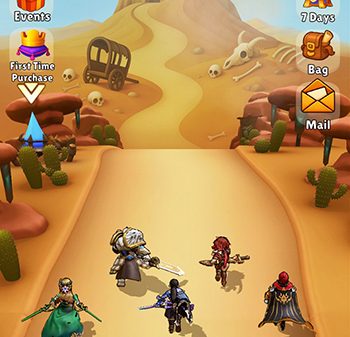 Champion Wars game đấu tướng màn hình dọc lấy chủ đề fantasy Trung Cổ afkmobi championwars 1jpg