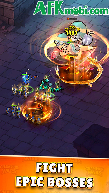 Champion Wars game đấu tướng màn hình dọc lấy chủ đề fantasy Trung Cổ 1