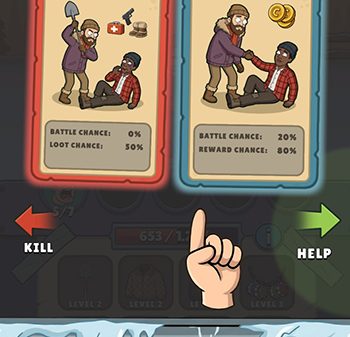 Cold War Z RPG game nhập vai sinh tồn roguelike theo phong cách đưa ra các lựa chọn afkmobi coldwarzrpg 1jpg