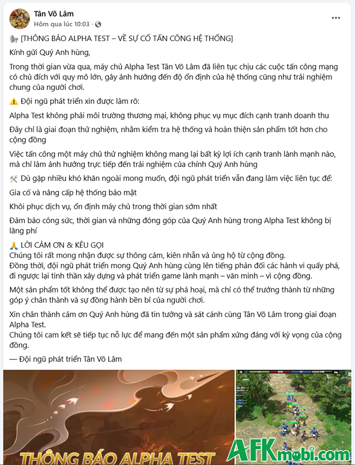 Alpha Test của Tân Võ Lâm là hành trình chông gai để thuyết phục cộng đồng game thủ 5