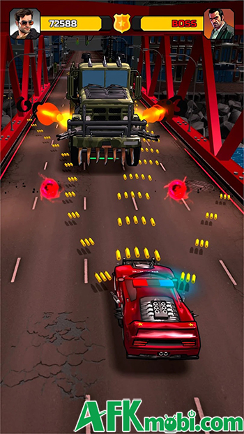 Cop Clash game arcade bắn ruồi đưa bạn điều khiển một chiếc xe cảnh sát 4