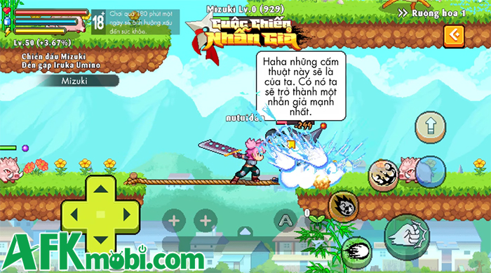 Cuộc Chiến Nhẫn Giả game MMORPG cày cuốc 2D lấy chủ đề nhẫn giả đến từ TeaMobi 2