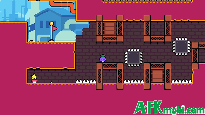 Bắt đầu cuộc hành trình phiêu lưu giải cứu củ cải bố trong game Dadish 4 0