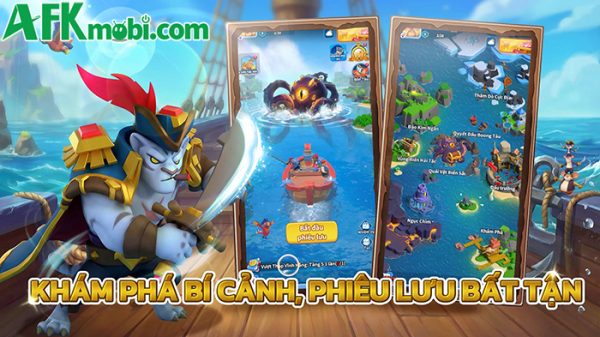 Đế Chế Hải Tặc game đấu tướng chủ đề cướp biển cập bến thị trường Việt Nam afkmobi dechehaitac 1jpg