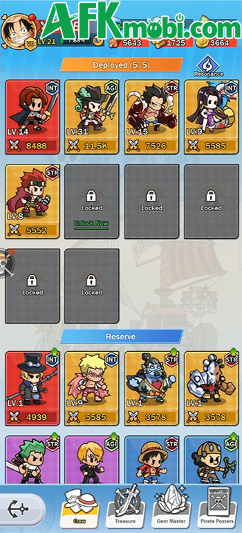 Epic Pirate War game tổ đội phiêu lưu lấy chủ đề One Piece với đồ họa hoạt hình ngộ nghĩnh 0