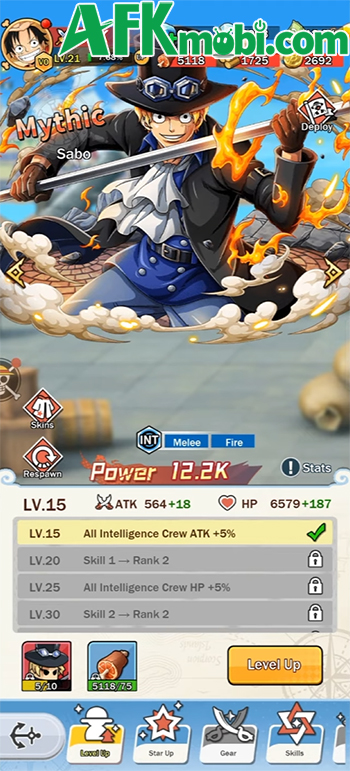 Epic Pirate War game tổ đội phiêu lưu lấy chủ đề One Piece với đồ họa hoạt hình ngộ nghĩnh 3