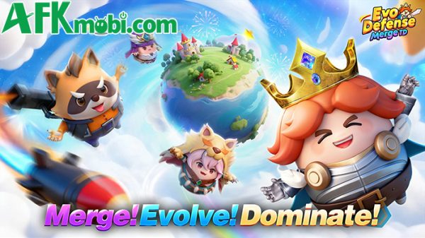 Triệu hồi các anh hùng để chống lại sự xâm lược của kẻ thù trong Evo Defense: Merge TD afkmobi evodefensemergetd 1jpg