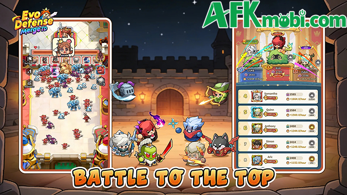 Triệu hồi các anh hùng để chống lại sự xâm lược của kẻ thù trong Evo Defense: Merge TD 4