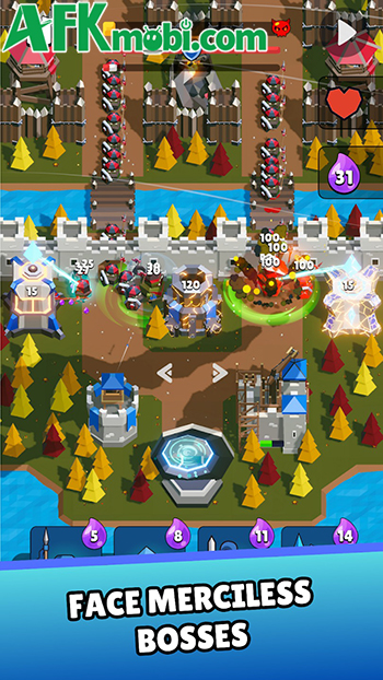 Phòng thủ trước các đợt tấn công dữ dội của lũ Orc hung tợn trong game Fortura 4 Phòng thủ trước các đợt tấn công dữ dội của lũ Orc hung tợn trong game Fortura 4