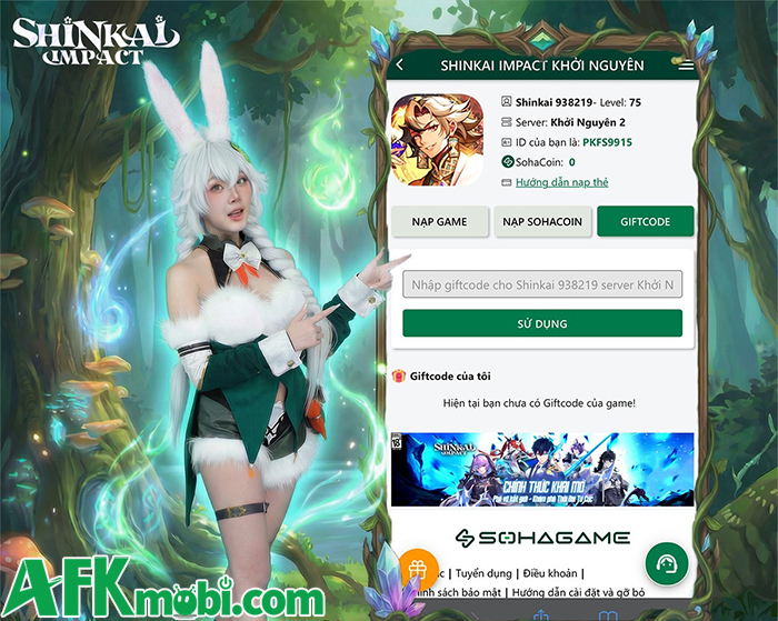 Tổng hợp gift code game Shinkai Impact: Khởi Nguyên mới nhất trong tháng 0