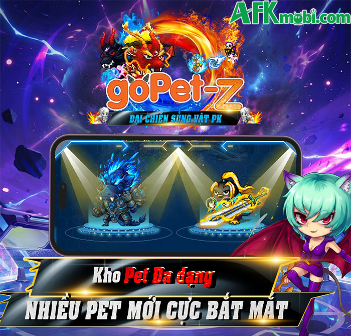 goPet cổ điển quay trở lại với bản lột xác toàn diện mang tên GoPet Z - Đại Chiến Sủng Vật 3