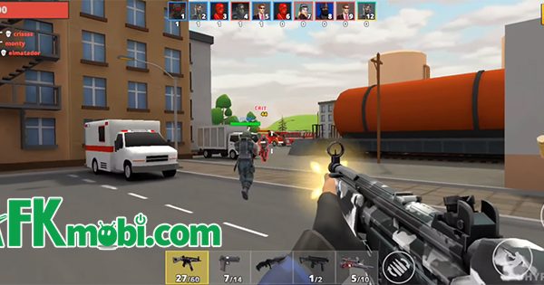 Hyperwar game FPS cho phép người chơi sử dụng tận 5 vũ khí khác nhau trong trận đấu afkmobi hyperwar 1jpg