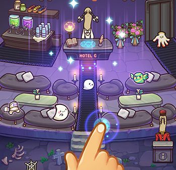 Điều hành khách sạn dành riêng cho ma trong game mô phỏng Idle Ghost Hotel afkmobi idleghosthotel 1jpg