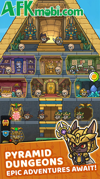 Idle Mummy Battles cho bạn chống lại các đợt quái vật một cách đơn giản 3