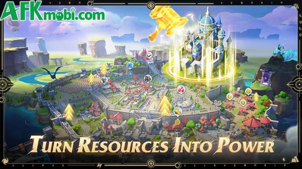 Gầy dựng đế chế trong thế giới chiến tranh hỗn loạn với game Infinity Kingdom: Elemental Era afkmobi infinitykingdomelementalera 1jpg