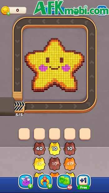 Sử dụng những con quái thạch để giải đố trong Jelly Busters: Puzzle Game 2