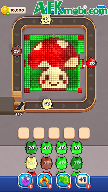 Sử dụng những con quái thạch để giải đố trong Jelly Busters: Puzzle Game 3