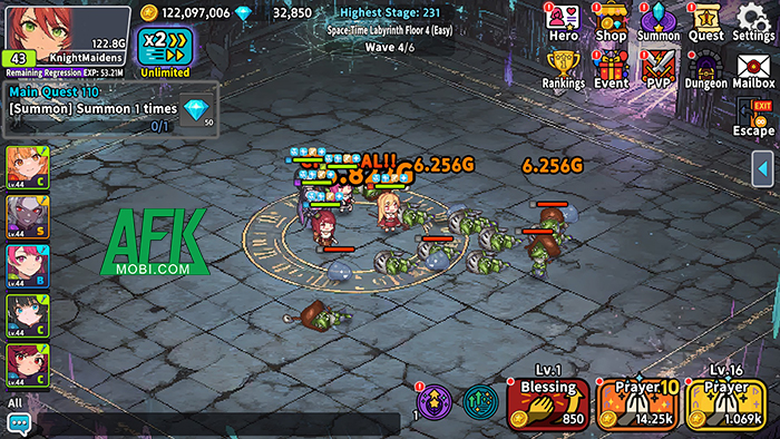 Giải cứu thế giới cùng các thiếu nữ hiệp sĩ trong game Knight Maidens: Idle RPG 1