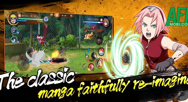 Ninja Arena Dynasty game hành động 2D siêu hấp dẫn lấy đề tài Naruto afkmobi konoha 04jpg