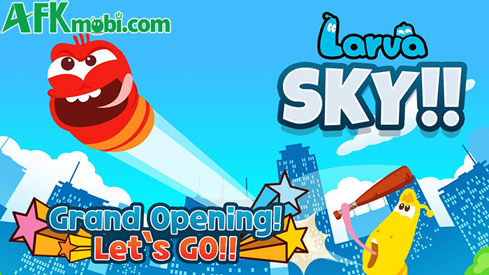 Larva SKY cho người chơi đánh chú ấu trùng Red phóng đi xa hết mức có thể 0