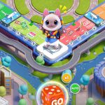 Kiếm tiền xây dựng các công trình thông qua việc tung xúc xắc với game LINE GetRich GO afkmobi linegetrichgo 1jpg