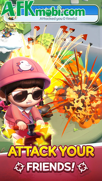 Kiếm tiền xây dựng các công trình thông qua việc tung xúc xắc với game LINE GetRich GO 1