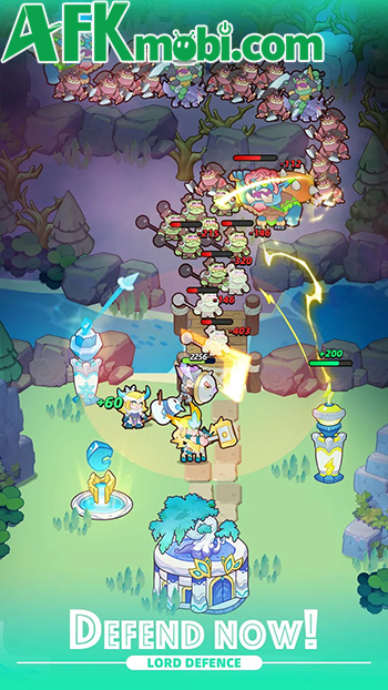 Dẫn dắt các tiên linh phòng thủ trước làn sóng kẻ thù khi về đêm trong game Lord Defence 0