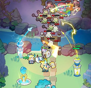 Dẫn dắt các tiên linh phòng thủ trước làn sóng kẻ thù khi về đêm trong game Lord Defence afkmobi lorddefence 1jpg