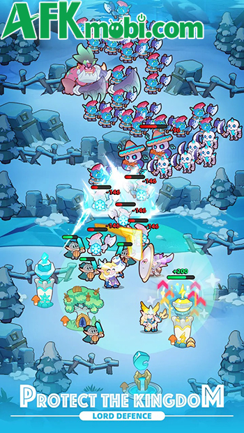 Dẫn dắt các tiên linh phòng thủ trước làn sóng kẻ thù khi về đêm trong game Lord Defence 1