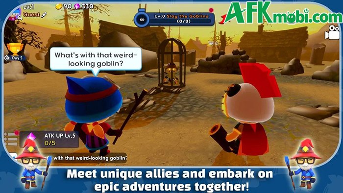 Master of Munchkin: Idle RPG đưa bạn cùng các anh hùng nhí bắt đầu hành trình cứu lấy thế giới 2