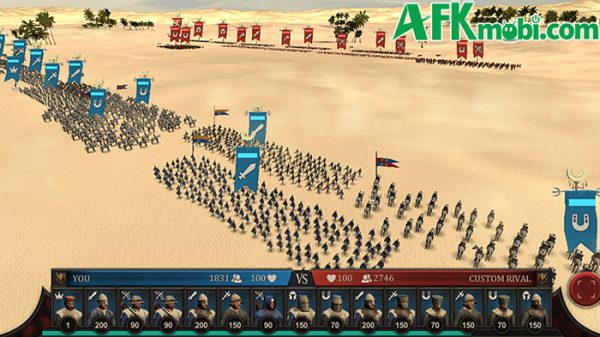 Trực tuyến chỉ huy trong những trận chiến thời Trung Cổ tại game Medieval Battles Online afkmobi medievalbattlesonline 1jpg