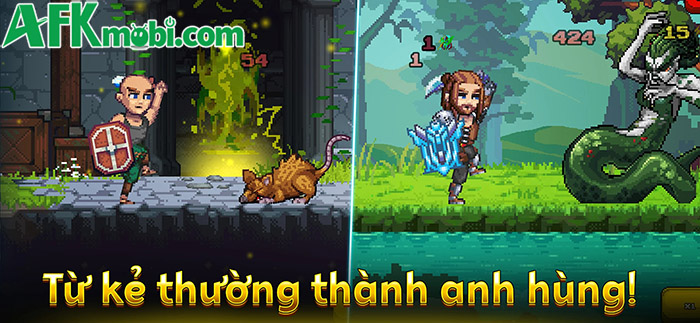 Khôi phục ngôi làng của bạn khi vào vai một thợ mỏ với game Miners Settlement: Idle RPG 0