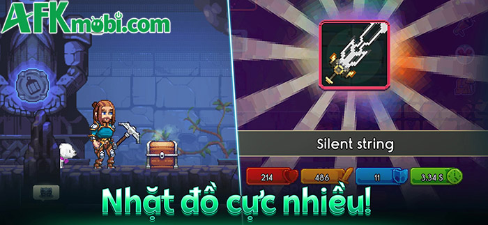 Khôi phục ngôi làng của bạn khi vào vai một thợ mỏ với game Miners Settlement: Idle RPG 3