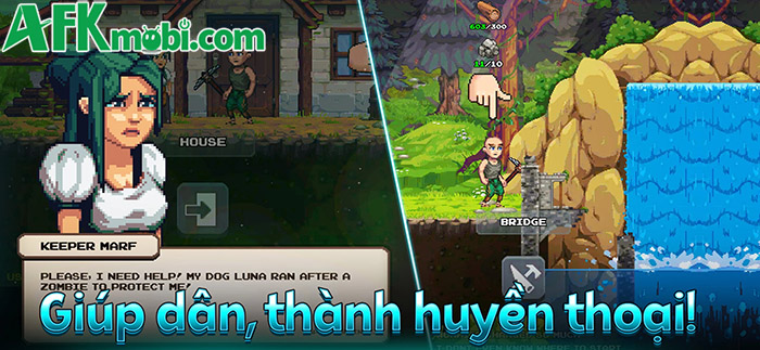 Khôi phục ngôi làng của bạn khi vào vai một thợ mỏ với game Miners Settlement: Idle RPG 4
