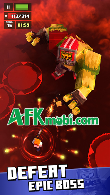 MineZ Survivor: The Apocalypse game hành động sinh tồn mang phong cách đồ họa khối hộp 3