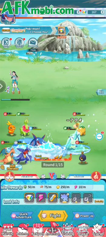 Monster Collect Adventure game chiến thuật đấu thú rảnh tay lấy chủ đề Pokémon 2
