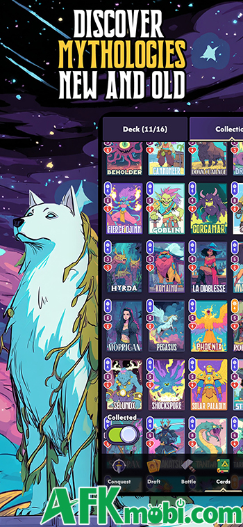 Mystic Realms game chiến thuật đấu thẻ bài theo phong cách giao tranh tự động 0