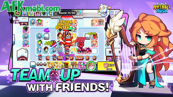 MythBit Rush game chiến thuật so tài phòng thủ với phong cách đồ họa đầy ngộ nghĩnh 3