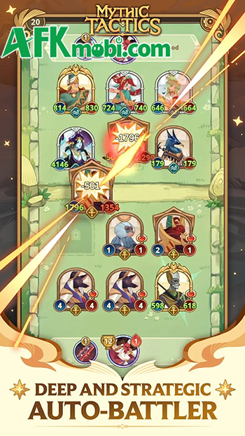 Mythic Tactics: Battleground game chiến thuật đấu bài tự động với yếu tố PvP bất đồng bộ 0