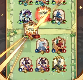 Mythic Tactics: Battleground game chiến thuật đấu bài tự động với yếu tố PvP bất đồng bộ afkmobi mythictacticsbattleground 1jpg