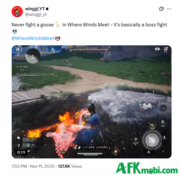 Where Winds Meet Mobile và những câu chuyện khó đỡ về... Goose - Ngỗng 1