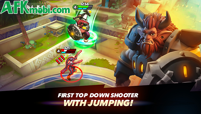 Cạnh tranh trong những trận đấu trực tuyến tại Overclash: Arena Shooter Game 2