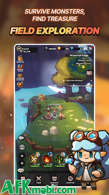 Tập hợp đội anh hùng bắt đầu những cuộc phiêu lưu chiến đấu tại Pepp Heroes: Relic Quest 0