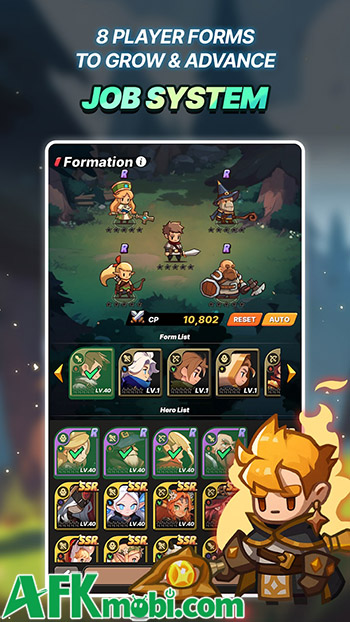 Tập hợp đội anh hùng bắt đầu những cuộc phiêu lưu chiến đấu tại Pepp Heroes: Relic Quest 4